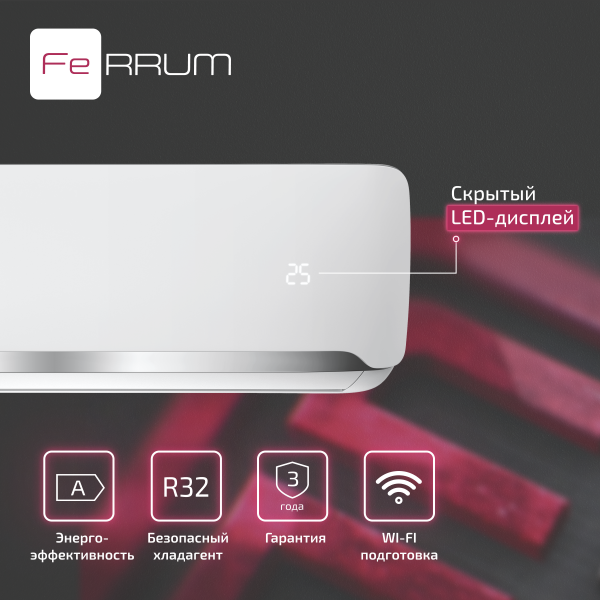 Сплит-система FeRRUM Force (on/off)  FIS18F2 / FOS18F2 — изображение 4